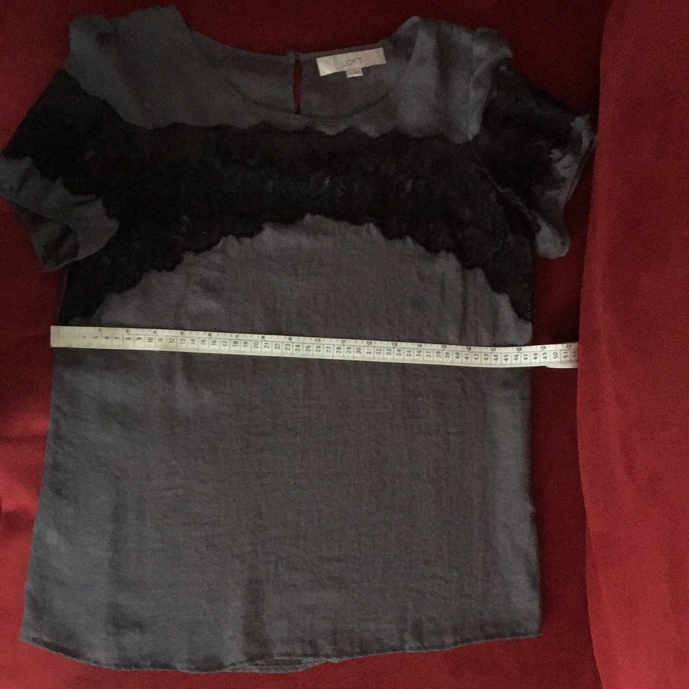 Loft Gray Blouse - image 4